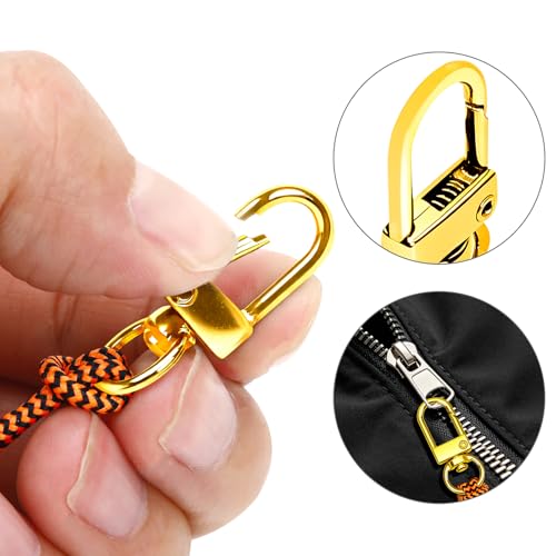 NOVWANG 8 pcs Gold Zipper pulls, Detachable Replacement Repair tabs | Gold Zipper Pulls, Handbags, Purses, Wallets, Luggage, Jackets, Clothing Accessories - style: Gold