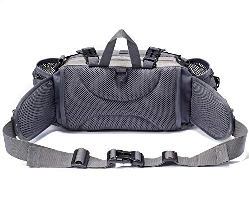 VISCNE Outdoor Fanny Pack Hiking Fishing Waist bag 2 Water Bottle Holder Lumbar Pack