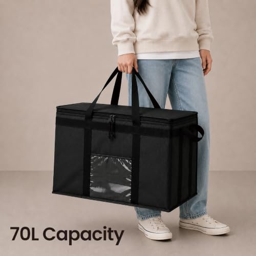 NZ home Insulated Food Bag, Portable Cooler Tote (3XL, Blue, 1 Pack) - color: Blue, size: 3XL