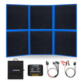 ATEM POWER 200W Portable Solar Panel, Foldable Solar Panel HPBC Chip, 20A MPPT Charger Controller 5V USB Output for 12/24V Battery/Power Station Outdoor Camper RV Hiking Durable Anti Cracking Coating - style: 200w