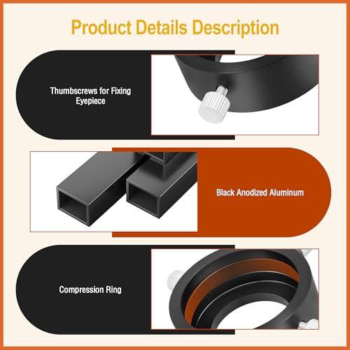 Astromania Universal Camera Photo Eyepiece Adapter 36-42mm with T2 Thread - size: Eyepiece Adapter 36 - 42mm