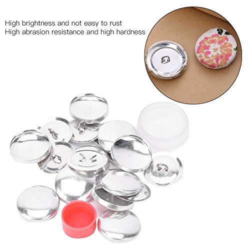 Joyzan Cover Button Kit, Covered Flat Back DIY Round Base Self Fabric Cloth - size: 25mm