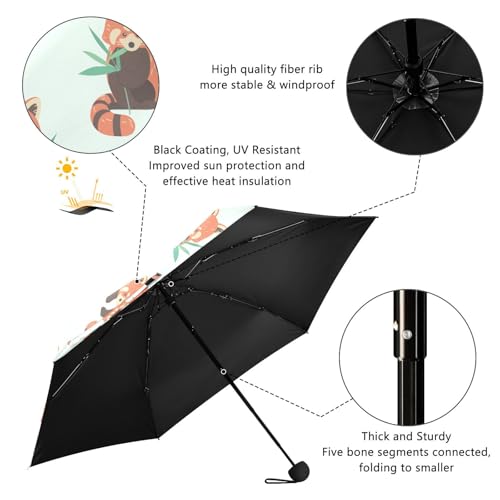 Mini Travel Sun & Rain Umbrella - color: Multi-color 2