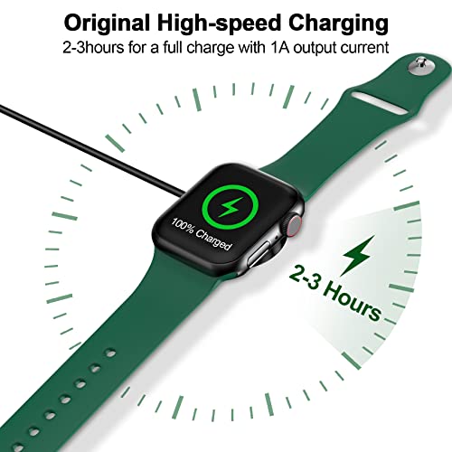 2026 Upgraded Magnetic Fast Charging Cable for Apple Watch Charger - color: Black, size: 2.0M