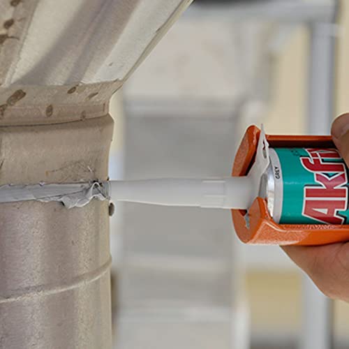 Akfix P645 Seam Sealer Automotive White (2x10.1 Oz.) - Urethane Autobody Seam Sealer Adhesive for Metal Joints, RV Roof Sealant, Sandable, Paintable, Fast Curing and Durable Bonding | White, 2 Pack - color: White, size: 2 Pack