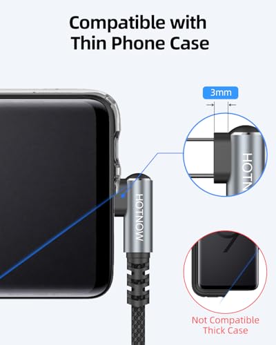 Short Right Angle USB A to USB C Cable 1FT 3Pack, 90 degree USBC Cable - color: Black+Grey, size: 1FT