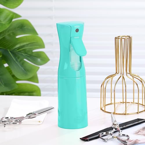 (Blue Hair Mister Spray Bottle ，Spray Water Bottle Fine Mist Refillable Plants（6.8OZ /200ML） Barber，Showering Pets, Plants, travel, Ironing and Cleaning ﻿ ﻿ ﻿(Continuous Spray) - color: Blue
