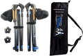 Ultralight Folding Walking Poles - Travel Ready - with Rubber Feet, Baskets, and Bag - size: Above 5'7", style: Nordic Grips