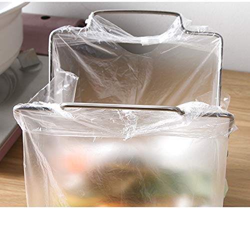 Desktop Trash Bag Holder,Small Garbage Bag Rack,Home Kitchen Countertop Folding Trash Bag Bracket Organizer Dishcloth Towel Rack