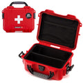 NANUK 904 Waterproof First Aid Box Empty with Lid Organizer & Dividers – Durable Medical First Aid Organizer Case, IP67-Rated, Dustproof, Impact-Resistant, Floats (10.2” x 7.9” x 4.5”) – Red - size: 904 - With Organizer