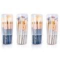 Makeup Brush Holders, 4 Pack of Make up Brushes Organizer Travel Case Retractable Plastic Travel Makeup Brush Holder For Vanity Makeup Artist Brushes Storage Cup - color: Plastic Clear-4pcs