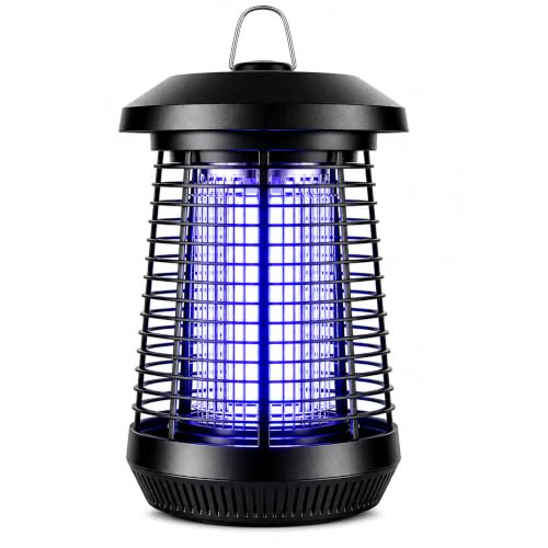 Bug Zapper Outdoor,4200v Mosquito Zapper Killer,Covers 1/2 Acre | Electric Bug zapper Helps Eliminate Mosquitoes and Flying Insects Outdoors. Ideal for Patio Backyard Garage. Easy-clean Tray