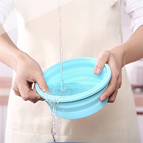 Collapsible Bowls with Lids, 4 Silicone Food Storage Containers, Rv Essentials Organization and Storage, Rv Kitchen Accessories Decorations for Inside Camper, Travel Trailer Must Haves