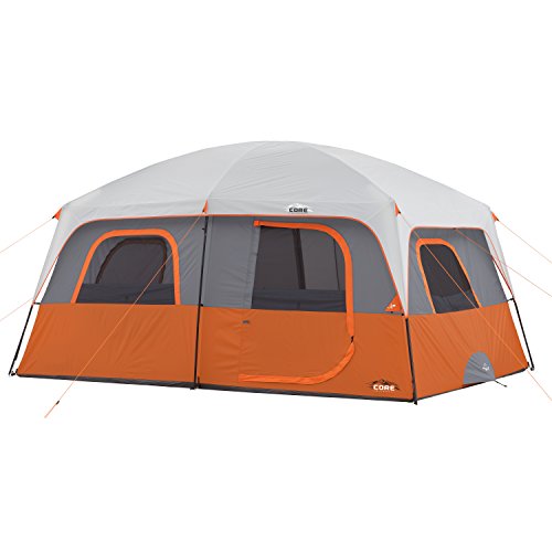 CORE Tent for Family Camping | 10 Person / 11 Person / 12 Person Large Multi Room Cabin Tents for Car Camping & Outdoor Adventures - size: 10 Person
