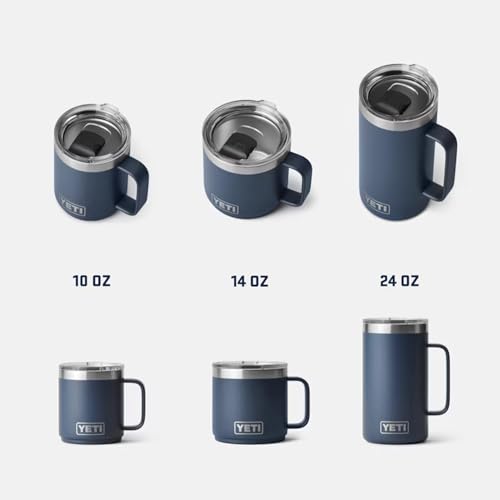 YETI Rambler 24 oz Mug, Vacuum Insulated, Stainless Steel with MagSlider Lid - color: Cherry Blossom - Textured