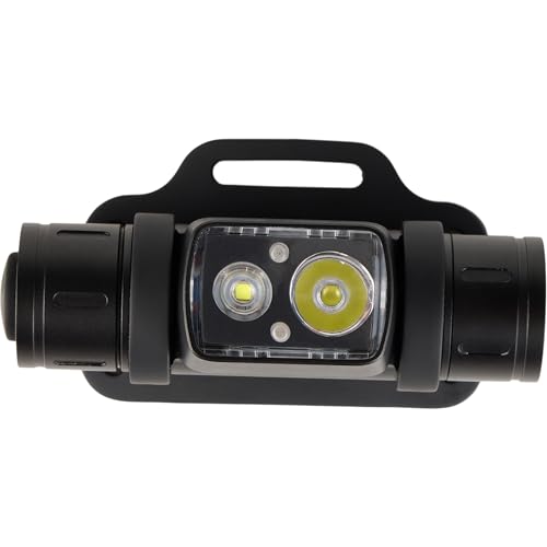 Drake Waterfowl EVO1500 Lumen Headlamp – Rugged Waterproof Aluminum Headlamp with Rechargeable Power Supply, Multi-Mode Light, and Lockout Setting - color: Old School Blaze