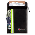 ROLOWAY Fireproof Envelope for Cash, Legal Documents Safe (15 x 11 inch) with 2 Pockets & Waterproof Zipper, Black - size: 15 x 11 inch, style: Black Fireproof Bag