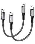 Silkland 240W USB C to USB C Cable, Type C Fast Charging Cable 1FT (2 Pack) - size: 1FT
