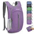 ZOMAKE Lightweight Packable Backpack, 10L Small Foldable Daypack for Hiking - color: Light Purple A1, size: 10L