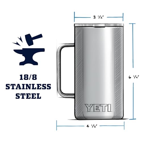 YETI Rambler 24 oz Mug, Vacuum Insulated, Stainless Steel with MagSlider Lid - color: Cosmic Lilac