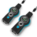 Emergency Survival Function Whistle, Outdoor Multifunctional Tool Safety Whistle with Lanyard, Ideal for Kayaking, Boating, Hiking, Camping, Climbing, Hunting,Rescue Signaling - color: blue2
