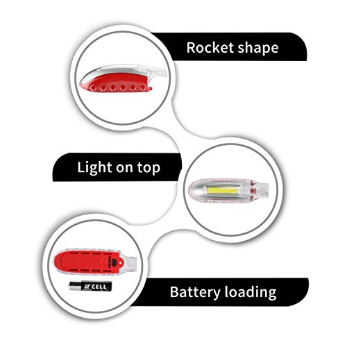 Emergency LED Whistle Light AAA Battery Power COB LED Four Color Personal Alarm for Women and Kids Emergency Survival for Camping Hiking Outdoor Activities 4packs