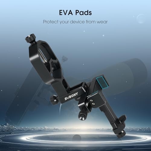 SVBONY SV214 Pro Universal Phone Adapter for Telescope, Spotting Scope Binoculars, 3-Axis Adjustable Phone Holder Bundle with 4mm Telescope Eyepiece Wide Angle, for Astronomy Mobile Photography