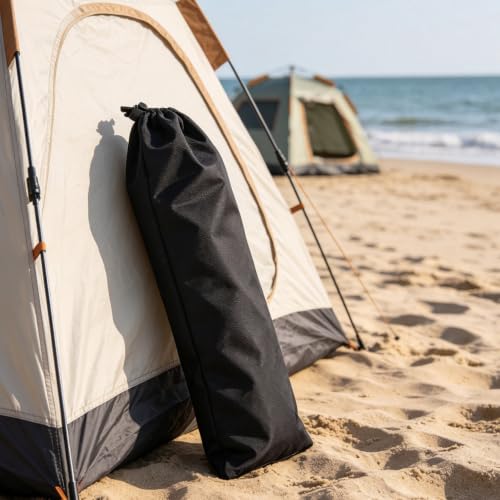 LIOOBO Tent Pole Bag: Trekking Poles Carrying Bag Replacement Case for Walking Stick, Portable Long Storage Pouch for Camping Hiking Party Tent 3pcs - size: 60.00X13.00CM