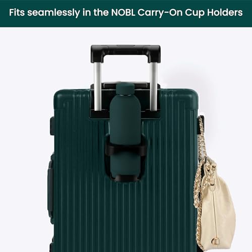 NOBL Stainless Steel Water Bottle, 17 Oz Leak Proof Thermos, Forest Green | Double Wall Vacuum Insulation Keeps Drinks Cold 24 Hrs, Hot 12 Hrs, Sealed, 500 Ml, Fits Carry-on Cup Holder - color: Forest Green