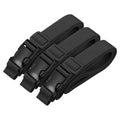PATIKIL Utility Straps with Quick Release Buckle, (1 Inch x 8 Feet, Black) (3 Pcs) Adjustable Luggage Polyester Straps Backpack Webbing, Suit for Sleeping Bag/Camping/Hiking - color: Black, size: 1 Inch x 8 Feet