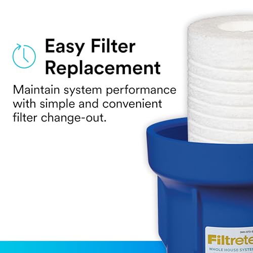 Filtrete Standard Capacity Whole House Grooved Water Filter, 5 Microns, Universal Filter, Sump Style Drop-In Filter, 2-Filters (4WH-STDGR-F02) - size: 2 Count (Pack of 1), style: 4WH-STDGR-F02