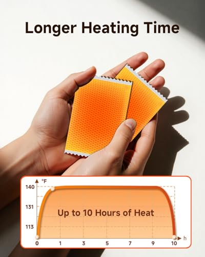 YOSHENNMO Hand Warmers Disposable - Up to 10 Hours of Heat, Super Long Lasting Air Activated Warmers, Quick & Easy Activation, Portable Odor, Free Warmth for Hands (9 Pairs)