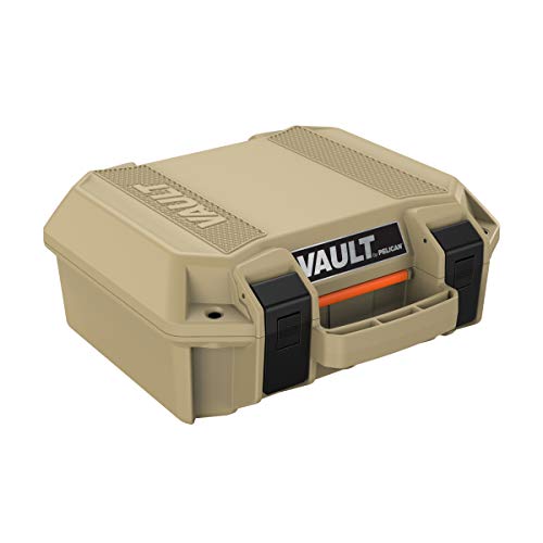 Pelican Vault V100 Hard Case (Camera, Pistol, Gear, Equipment) - color: Tan, style: With Foam