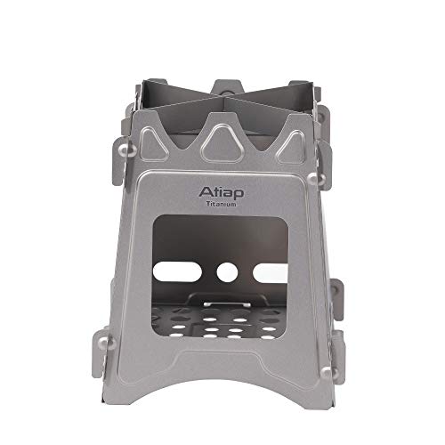 Lightweight Portable backpack stoves for hiking Titanium Wood Stove - Ultralight and Compact Stove for Backpacking, Camping, and Survival-for Wood Burning Camping solo stove - style: backpacking stove