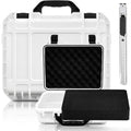 Relaxweex 8.5 x 6.5 x 3.7 Inch Hard Case, Grid Shell, White - color: White, size: 8.5 x 6.5 x 3.7 Inch, style: Grid Shell