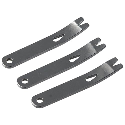 6Pcs Mini Crank Crowbar, 3-inch Stainless Steel Pocket Pry Bar Keyring Multifunctional EDC Tools Survival Scraper Opener for Outdoor, Indoors