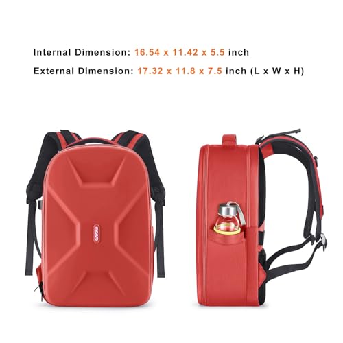 MOSISO Camera Backpack, DSLR/SLR/Mirrorless Photography Camera Bag - color: Red