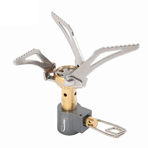 DESERT & FOX Ultralight Mini Camping Stove, 2600W Power Titanium Alloy Automatic Foldable Outdoor Cookware Tool for Picnic, Cookout, Camping, Hiking - color: mini stove