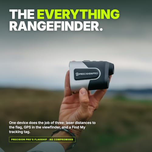 Precision Pro Titan Elite Golf Rangefinder, Bluetooth GPS in Viewfinder