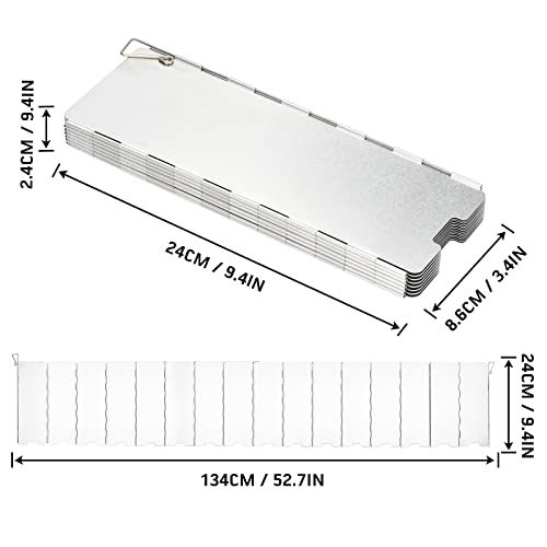 Camping Stove Windscreen 16 Plates Folding Outdoor Stove Windshield Camp Stove Wind Screen Aluminium Alloy Windshield for Butane Burner Grill Wind Blocker Shield - size: 16 Plates Windscreen