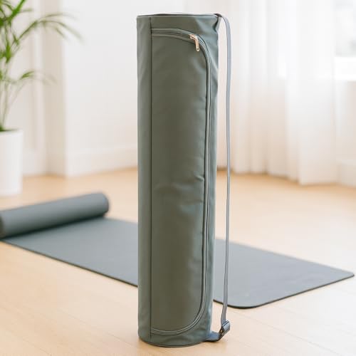 Oxford Yoga Mat Bag with Zipper Closure, Thickened Shoulder Carry Yoga Tote for Mat Storage and Outdoor Practice (Grey) - color: Grey