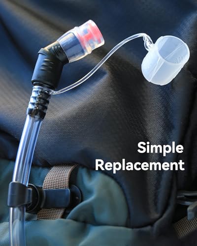 Switch Bite Valve Tube Nozzle Replacement Kit, Compatible with Hydration Packs - style: 2 Pack, Bite Valve & Magnetic Clip