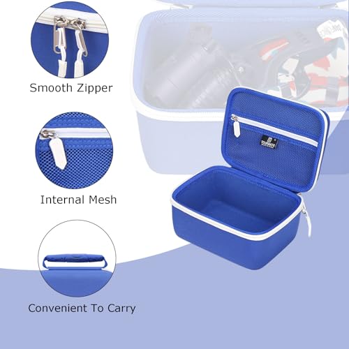 Tourmate Hard Storage Case for DanForce Headlamp - Travel Case for USB Rechargeable LED Head Lamp(Box for Sale) (Blue & White) - color: Blue & White