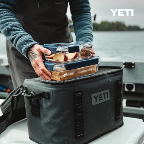YETI Plastic Food Storage Container, BPA Free, Locking & Airtight Lid, Microwave, Freezer, and Dishwasher Safe, Leak-Proof, Cooler and Thin Ice Compatible - color: Seafoam - Large