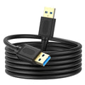 USB 3.0 Male to Male Cable 20Ft,USB to USB Cable with Gold-Plated Connector for Hard Drive Enclosures, DVD Player, Laptop Cooler(20ft/6M) - size: 20 ft/6 m