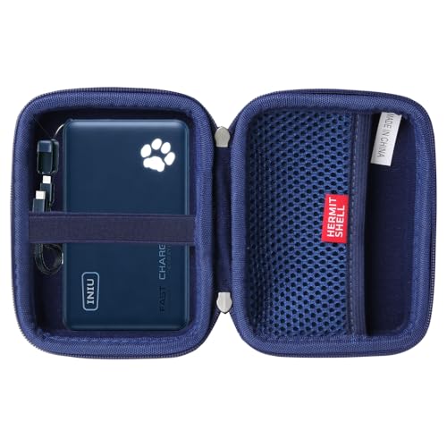 Hermitshell Hard Travel Case for INIU Portable Charger Smaller & Lighter 45W Fast Charging 10000mAh PD Power Bank Battery Pack (Only Case) (Blue) - color: Blue