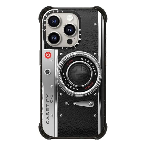 CASETiFY for iPhone 15 Pro Case - Ultra Impact Compatible with MagSafe | Strong Slim | 11.5 ft. 5X Militray Grade Drop Protection | Camera Case - Classic | Black - color: Camera Case - Classic, size: Iphone 15 Pro (6.1")