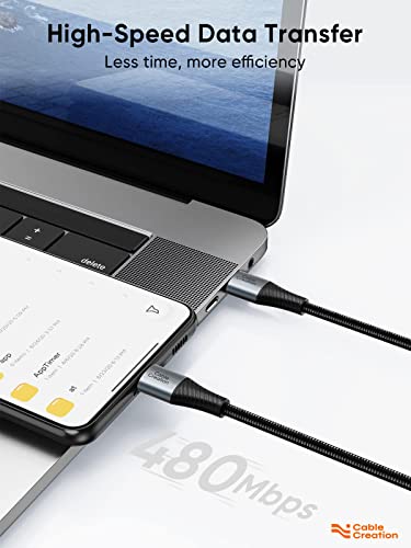 CableCreation USB C to USB C Cable 2 Pack, Type C Fast Charging Cable 0.8FT - size: 0.8FT 2-Pack, style: C to C