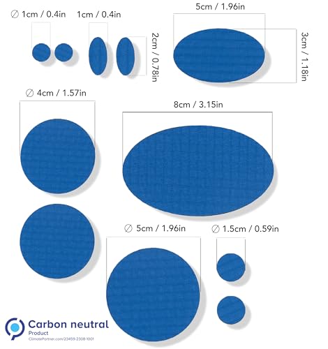 Stick-On Repair Patches for Down Jackets, Tents, 11 Pcs, Blue | 30+ colors, self-adhesive nylon polyester, tear-cold-heat resistant, fix puffer coats, sleeping bags, pvc, no sewing - color: Blue