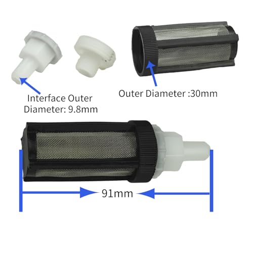 CONQUERALL 385 Water Pump Filter Set DC 12V Diaphragm Self-priming Water Pump for Bonsai Wigwam - color: Pump+filter, size: DC 12V